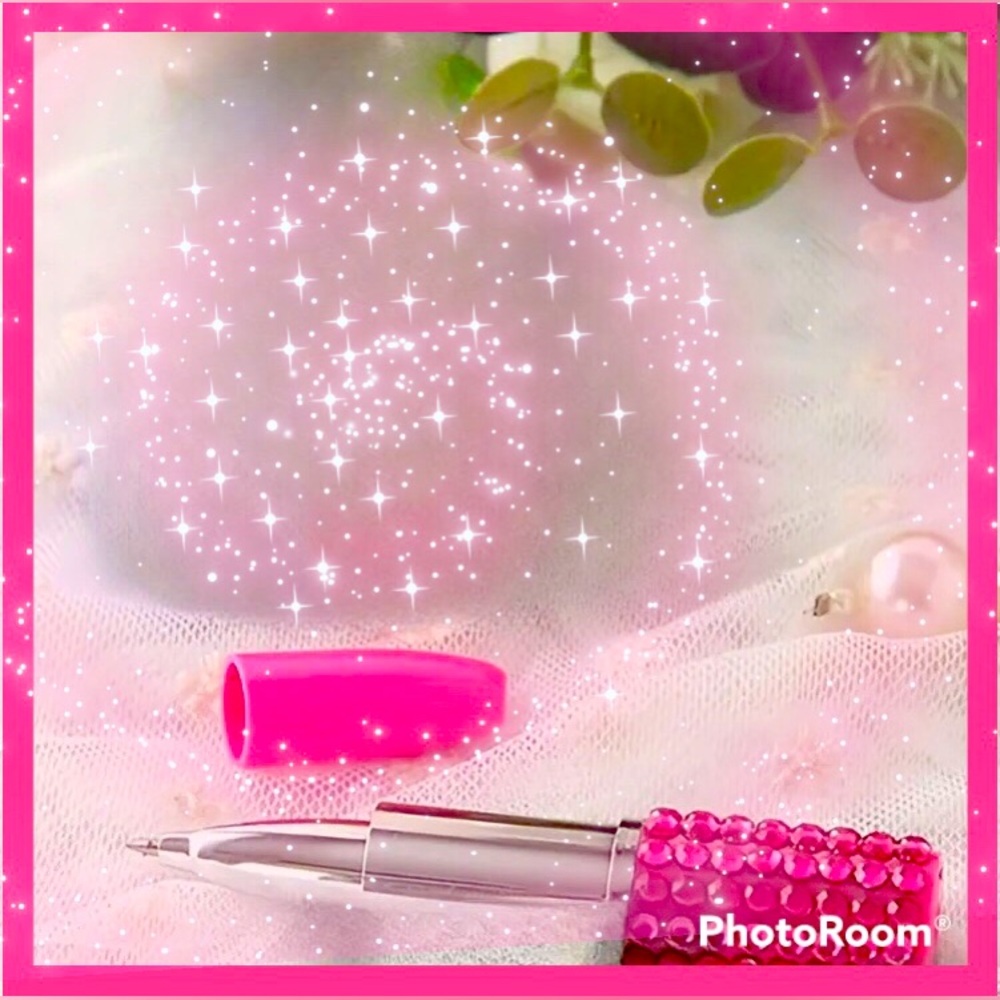 Pink Rhinestone Lipstick Pen - Picture 4 of 4